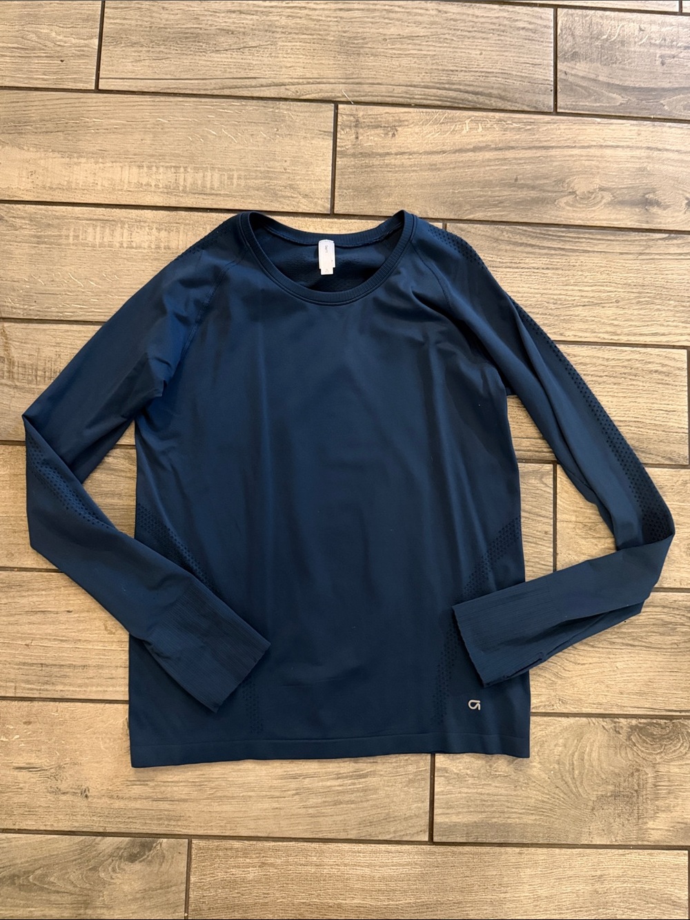 GAP Navy Crew Neck Performance Shirt